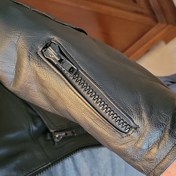 Hein Gericke Vintage Leather Motorcycle Jacket Size 42 - Picture 4 of 6